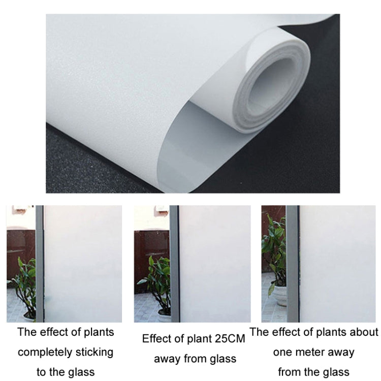 Electrostatic Frosted Anti-Peep Glass Thermal Insulation Window Film, Length: 45cm Wide/Meter(Glue-free Pure Matte) - Door & Window Films by buy2fix | Online Shopping UK | buy2fix