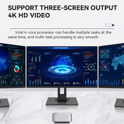 T8Plus Alder Lake-N100 4K Dual Band WIFI Bluetooth Office Game Portable Mini PC, Spec: 16G 256G US Plug - Windows Mini PCs by buy2fix | Online Shopping UK | buy2fix