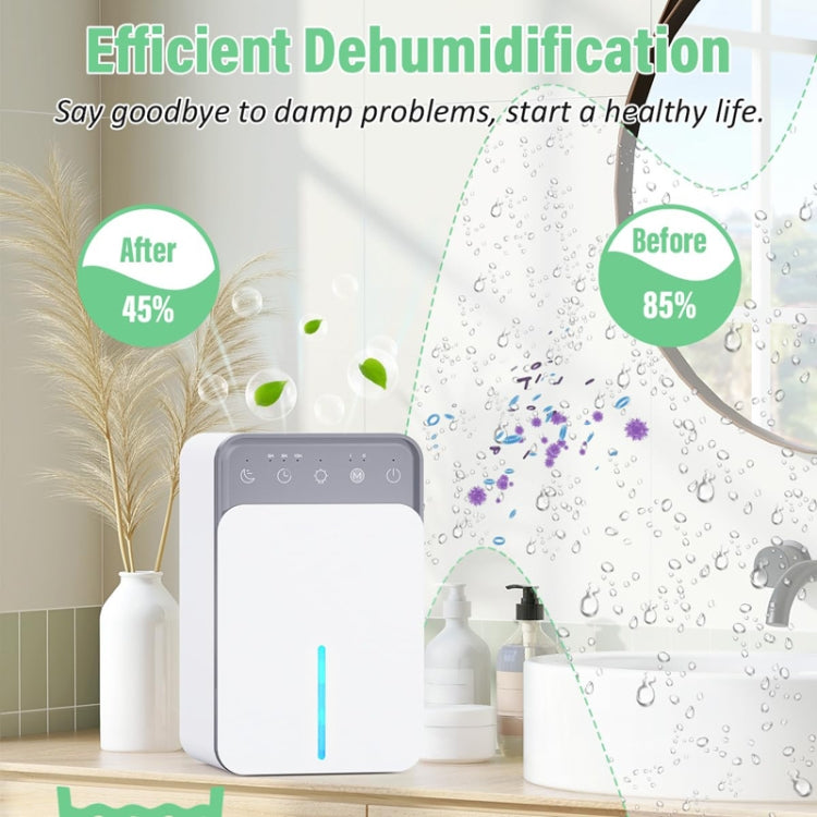 1500ml Semiconductor Dehumidifier with Automatic Defrost Function, Timer, Sleep Mode US Plug - Dehumidifiers by buy2fix | Online Shopping UK | buy2fix