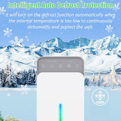 1500ml Semiconductor Dehumidifier with Automatic Defrost Function, Timer, Sleep Mode US Plug - Dehumidifiers by buy2fix | Online Shopping UK | buy2fix