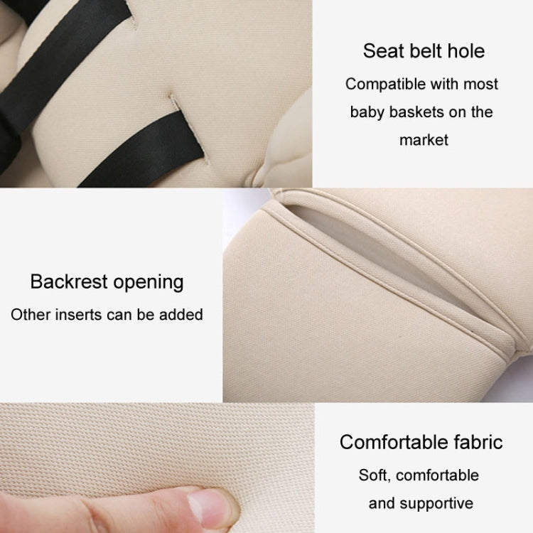 Infant Safety Seat Cushion Four Seasons Universal Stroller Lumbar Protection Pads(Black) - Strollers Accessories by buy2fix | Online Shopping UK | buy2fix