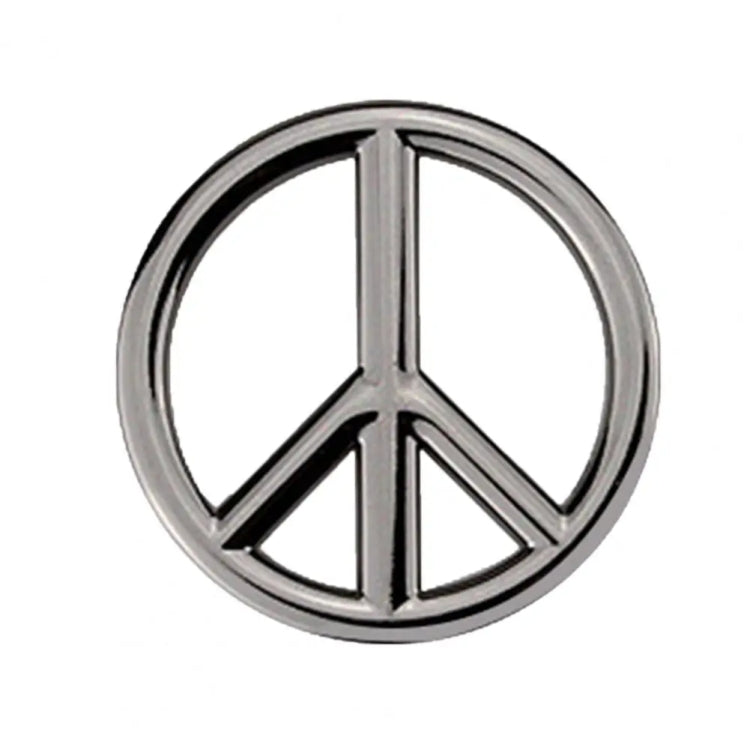 Car Anti-War Peace Sign Three-Dimensional Metal Stickers, Color: Titanium Black - 3D Metal Sticker by buy2fix | Online Shopping UK | buy2fix