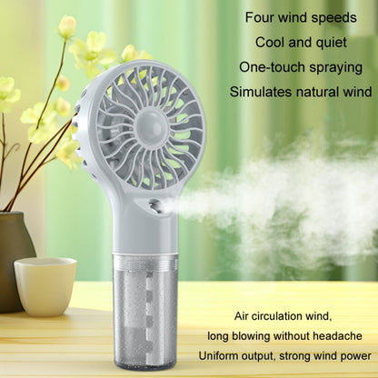 USB Rechargeable Handheld Misting Fan Portable Hydration Electrical Fan(Purple) - Electric Fans by buy2fix | Online Shopping UK | buy2fix