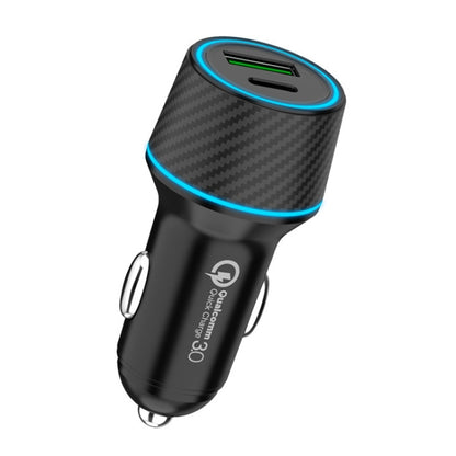 QIAKEY Dual Fast Charging Charger One To Two Cigarette Lighter, Size: TH229 96W(Black) - Car Charger by QIAKEY | Online Shopping UK | buy2fix