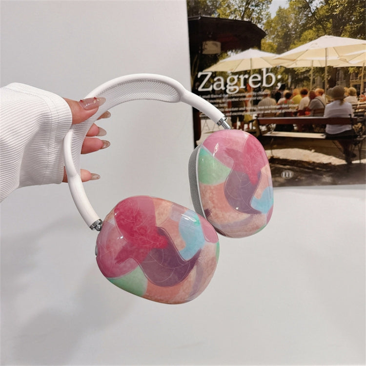 For AirPods Max 1Pair Tropical Leaf Pattern Headphone Silicone Case(Color) - For AirPods Max by buy2fix | Online Shopping UK | buy2fix