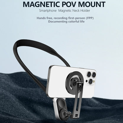 Magnetic Hanging Neck Holder For Mobile Phones/Action Cameras(Star Light Color) -  by buy2fix | Online Shopping UK | buy2fix