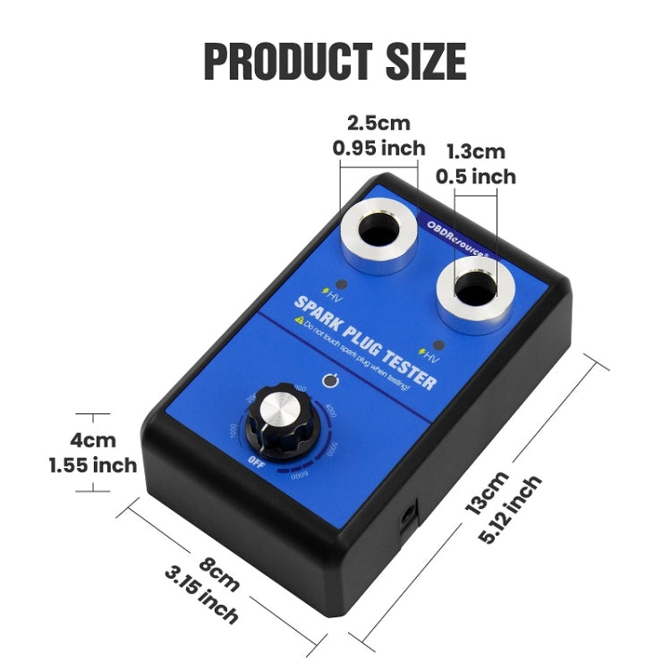 OBDResource High-Pressure Adjustable Dual-Hole Spark Plug Ignition Detector(US Plug) - Electronic Test by OBDResource | Online Shopping UK | buy2fix