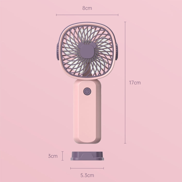 Handheld Portable Mini Multifunctional Fan With Phone Holder Function, Color: Pink Purple no Battery - Electric Fans by buy2fix | Online Shopping UK | buy2fix