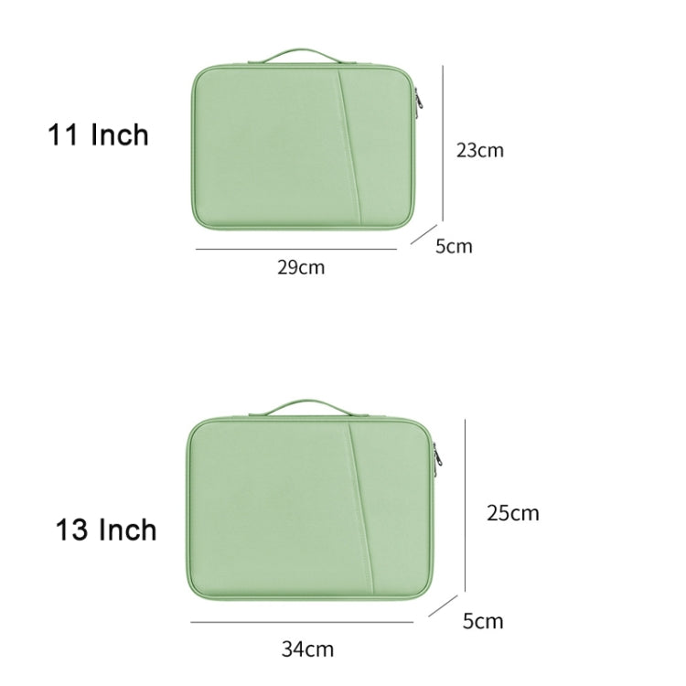 BUBM 11 Inch Tablet Sleeve Bag Laptop Storage Bag Handbag(Green) - 10 - 11 inch by BUBM | Online Shopping UK | buy2fix
