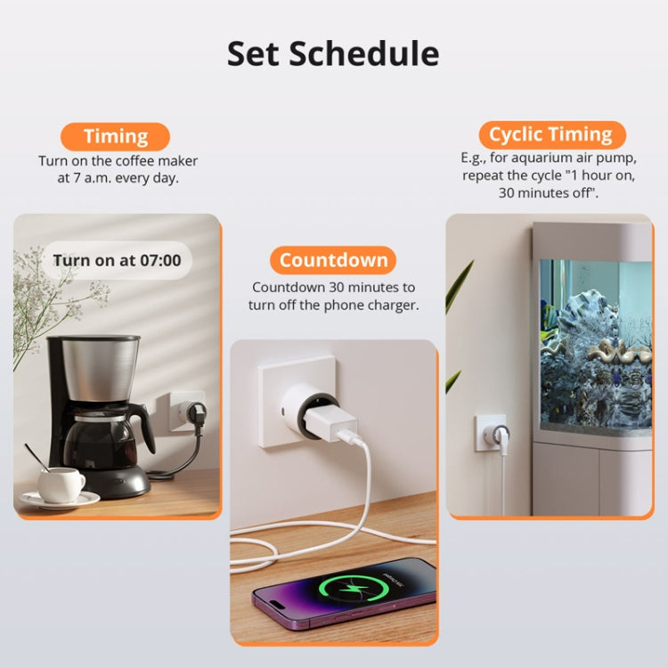 SONOFF S60TPF EU Plug Smart WiFi Socket Electricity Time Switching Voice Control - Smart Socket by SONOFF | Online Shopping UK | buy2fix