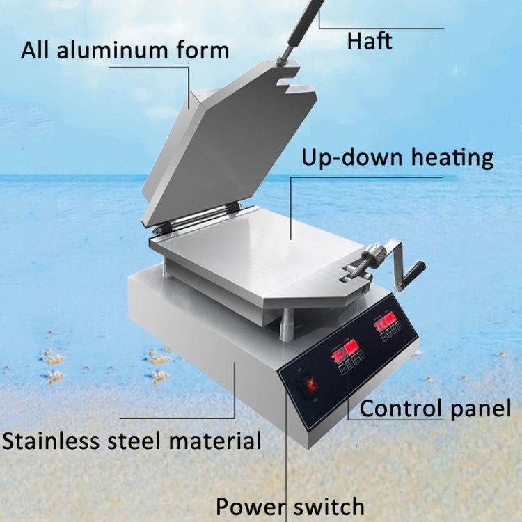 Japanese Paper Thin Seafood Cracker Pancake Machine UK Plug 220V 2800W - Bulit-in Ovens & Accessories by buy2fix | Online Shopping UK | buy2fix