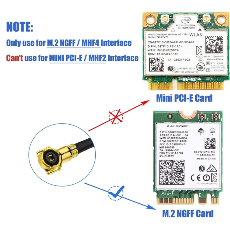 4 In 1 2.4GHz / 5.8GHz 8dBi RP-SMA Wireless Network Card WIFI Adapter Antenna Extension Cable - SMA/RP-SMA Antenna by buy2fix | Online Shopping UK | buy2fix