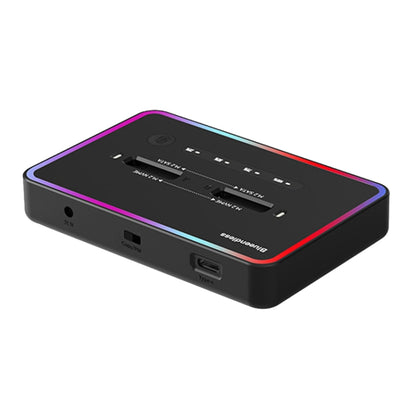 RGB Dual NVME or Dual SATA Blueendless M.2 Dual-Slot Hard Drive Base Solid State Hard Drive Box, US Plug - HDD Enclosure by buy2fix | Online Shopping UK | buy2fix