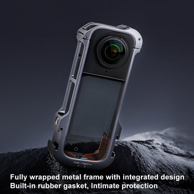 For Insta360 X4 PGYTECH P-55A-010 Metal Rabbit Cage Aluminum Expanding Protective Bezel With Lens Case - Mount & Holder by PGYTECH | Online Shopping UK | buy2fix