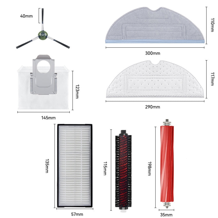 For Roborock G20 / S8 Plus / S8 / S8 Pro Vacuum Cleaner Accessories 2 Carbon Filters - For Roborock Accessories by buy2fix | Online Shopping UK | buy2fix