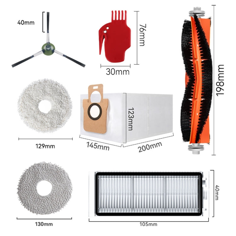 For Dreame L20 Ultra / X20 Pro / X20 Pro Plus Robot Vacuum Accessories 1pair White Side Brush - For Xiaomi Accessories by buy2fix | Online Shopping UK | buy2fix