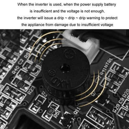 1200W/12V24V Convert To 220V Dual Voltage Modified Sine Wave Inverter - Modified Square Wave by buy2fix | Online Shopping UK | buy2fix