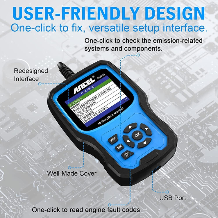 ANCEL BM700 For BMW Full System Diagnostic OBDII Tester Maintenance And Resetting Repair Tools - Electronic Test by ANCEL | Online Shopping UK | buy2fix