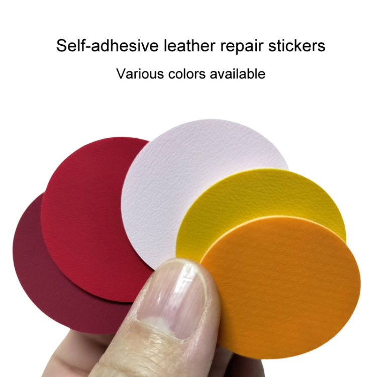 50pcs /Bag Strong Self-adhesive Leather Repair Sticker Sofa Car Seat Hole PU Leather Patch(White) - Sticker Tools by buy2fix | Online Shopping UK | buy2fix