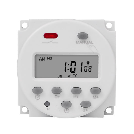 SINOTIMER CN101S-2 220V 1 Second Interval Digital LCD Timer Switch 7 Days Weekly Programmable Time Relay - Switch by SINOTIMER | Online Shopping UK | buy2fix