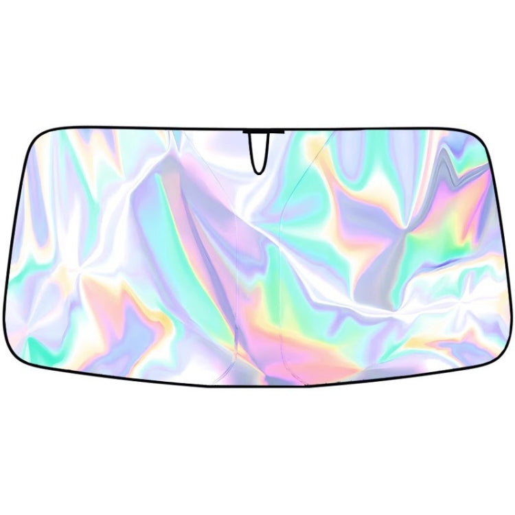 136x65cm Car Front Windshield Sunshade Colorful Laser Heat Insulation Sunscreen Sunshade Umbrella - Window Foils & Solar Protection by buy2fix | Online Shopping UK | buy2fix