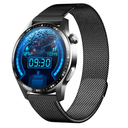 F400  1.55 Inch Screen Smart Watch Support ECG/ Blood Oxygen / Blood Sugar / 150+ Sports Mode, Color: Black Milan - Smart Watches by buy2fix | Online Shopping UK | buy2fix