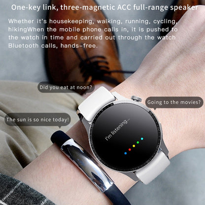 F207 Smart Watch 1.35-Inch Narrow Edge Screen Supports Bluetooth Calls / 24H Health Monitoring / 150+ Sports Modes, Color: Silver Bamboo - Smart Watches by buy2fix | Online Shopping UK | buy2fix