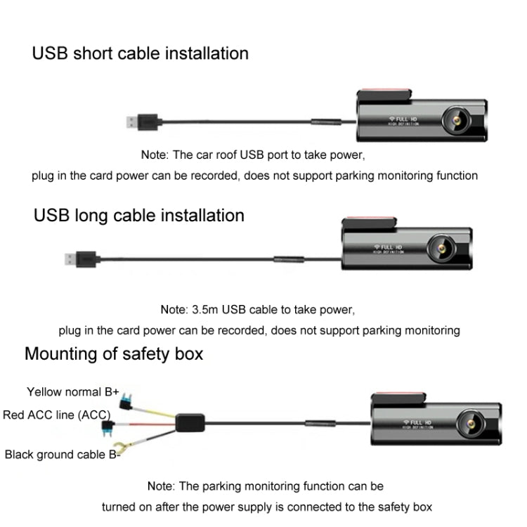 WIFI Mobile Phone 2K Ultra-Clear 360-Degree Rotating Driving Recorder, Version: USB Short Line(No TF Card) - Car DVRs by buy2fix | Online Shopping UK | buy2fix