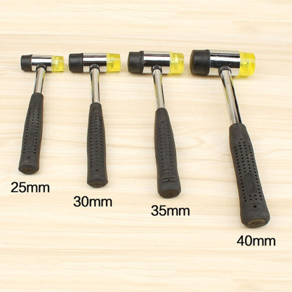 25mm No Bounce Mounting Hammer Handmade DIY Double Face Tap Rubber Hammer - Hammer by buy2fix | Online Shopping UK | buy2fix