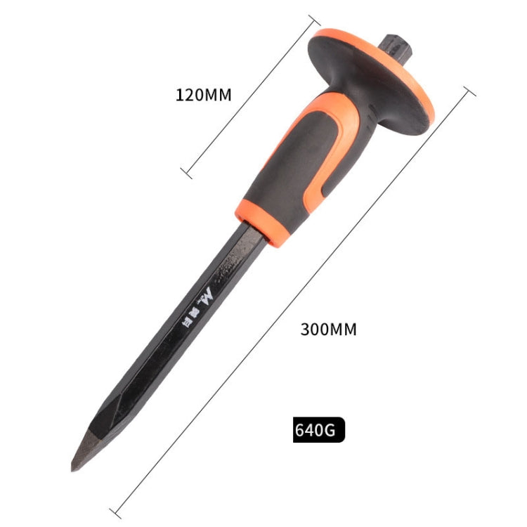 MYTEC Upgraded Tip 300mm Forged Hexagonal Rod Chisel Big Top Cap Industrial Grade Forged Steel Chisel - Others by MYTEC | Online Shopping UK | buy2fix