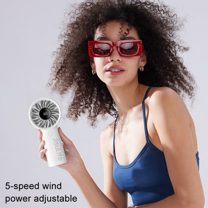 JisuLife Life4 Handheld Portable Small Rechargeable Fan, Battery Capacity: 5000mAh Gray - Electric Fans by JisuLife | Online Shopping UK | buy2fix