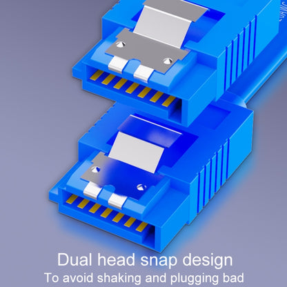 0.45m JINGHUA U510B High Speed SATA3.0 SSD Serial Cable(Blue Straight To Straight) - eSATA & SATA & IDE by JINGHUA | Online Shopping UK | buy2fix