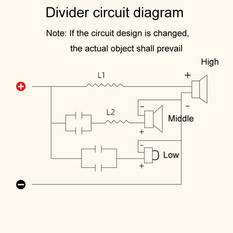 High Medium And Low 3-Way Audio Crossover Home Cinema Speaker Divider, Style: 305A Model - Audio Crossover by buy2fix | Online Shopping UK | buy2fix