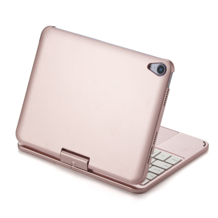 For iPad Mini 6 Tablet Bluetooth Keyboard With Backlight 360 Degree Rotation(Rose Gold) - For iPad mini by buy2fix | Online Shopping UK | buy2fix