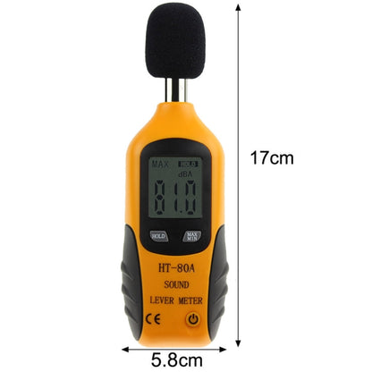 HT-80A Small LCD Digital Display Noise Tester Portable Precision Noise Meter - Light & Sound Meter by buy2fix | Online Shopping UK | buy2fix