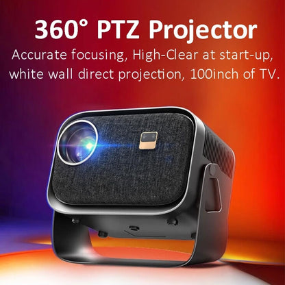 Android 4K HD Version Portable Mini Projector Smart Home Theater(UK Plug) - Mini Projector by buy2fix | Online Shopping UK | buy2fix