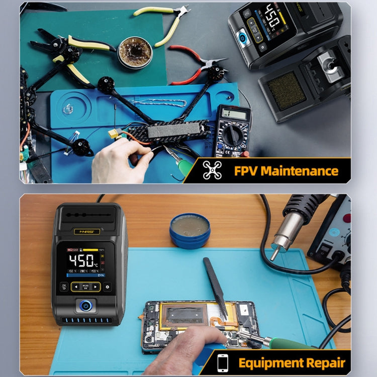 FNIRSI 200W Intelligent Constant Temperature Electric Soldering Iron Station, Set: US Plug F210 K Head - Electric Soldering Iron by FNIRSI | Online Shopping UK | buy2fix