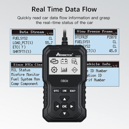 AERMOTOR Car Fault Diagnostic Instrument ELM327 Engine Fault Detection Tool(V410) - Electronic Test by AERMOTOR | Online Shopping UK | buy2fix