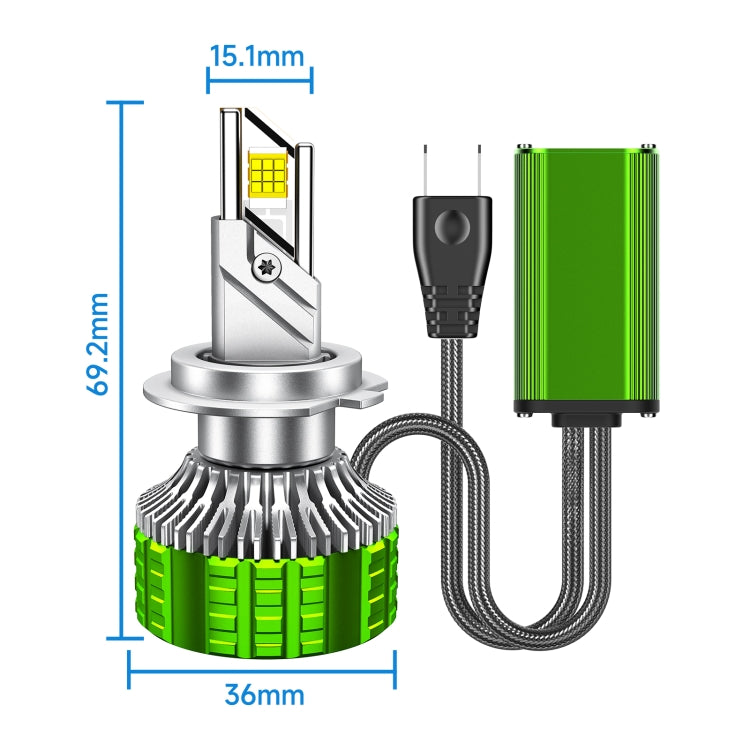 100W LED Double Copper Tube Aluminum Alloy Waterproof Car Headlight, Bulb: 9012 - LED Headlamps by buy2fix | Online Shopping UK | buy2fix