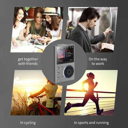 2.4 inch HIFI Bluetooth Music Player DSD256 Mastering Sound Quality Walkman, Memory: 16GB(Gray) - MP3 Player by buy2fix | Online Shopping UK | buy2fix