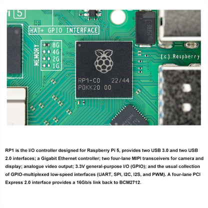 Waveshare For Raspberry Pi 5 2.4GHz Quad-Core BCM2712 Processor Development Board, Spec: 2GB - Raspberry Pi Accessories by Waveshare | Online Shopping UK | buy2fix