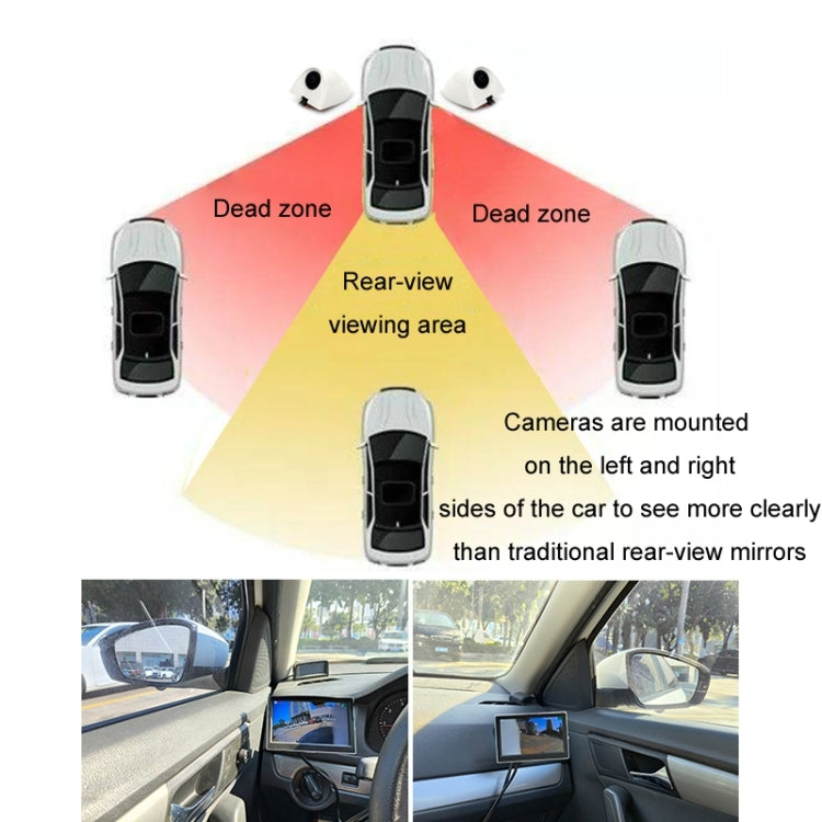 5 Inch AHD Video Monitor Car Reversing High-Definition Camera, Specification: With Video Recording + Side Mounting - Rear View Cameras by buy2fix | Online Shopping UK | buy2fix