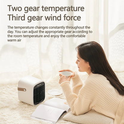 Y36 Mini Portable Desktop Heater Home Office Electric Heater, Color: EU Plug White - Electric Heaters by buy2fix | Online Shopping UK | buy2fix