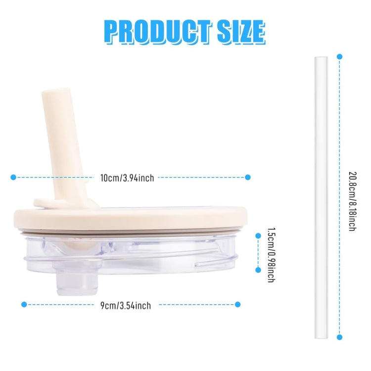 For Stanley 40oz Adventure Quencher Transparent Straw Lid Replacement Parts, Spec: White - Vacuum Thermoses & Cups by buy2fix | Online Shopping UK | buy2fix