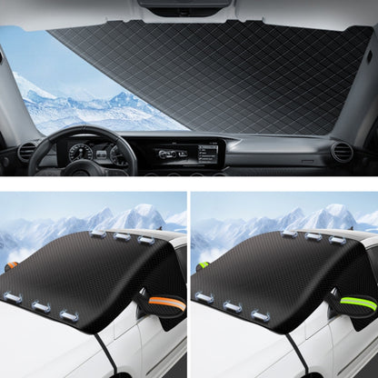 Car Magnetic Front Sunscreen Waterproof Thick Snow Shield(Green) - Window Foils & Solar Protection by buy2fix | Online Shopping UK | buy2fix