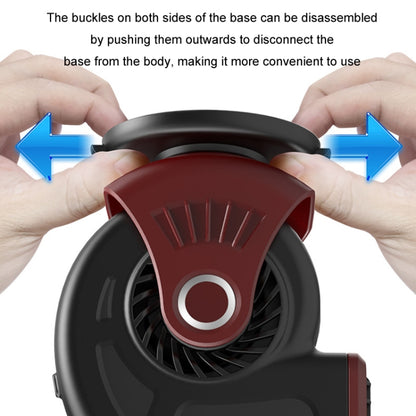 Portable Car Heater Small Fan Defogger, Color: 12V Black - Heating & Fans by buy2fix | Online Shopping UK | buy2fix