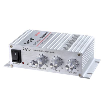 Lepy LP-268 DC12V High Fidelity Power Car/Motorcycle Amplifier(Silver) - Car Amplifiers by buy2fix | Online Shopping UK | buy2fix