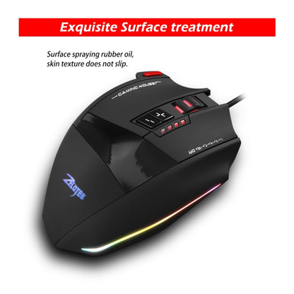 ZELOTES C13 13-keys RGB Lighting Effect Programming Macro Custom Gaming Wired Mouse(Black) - Wired Mice by ZELOTES | Online Shopping UK | buy2fix