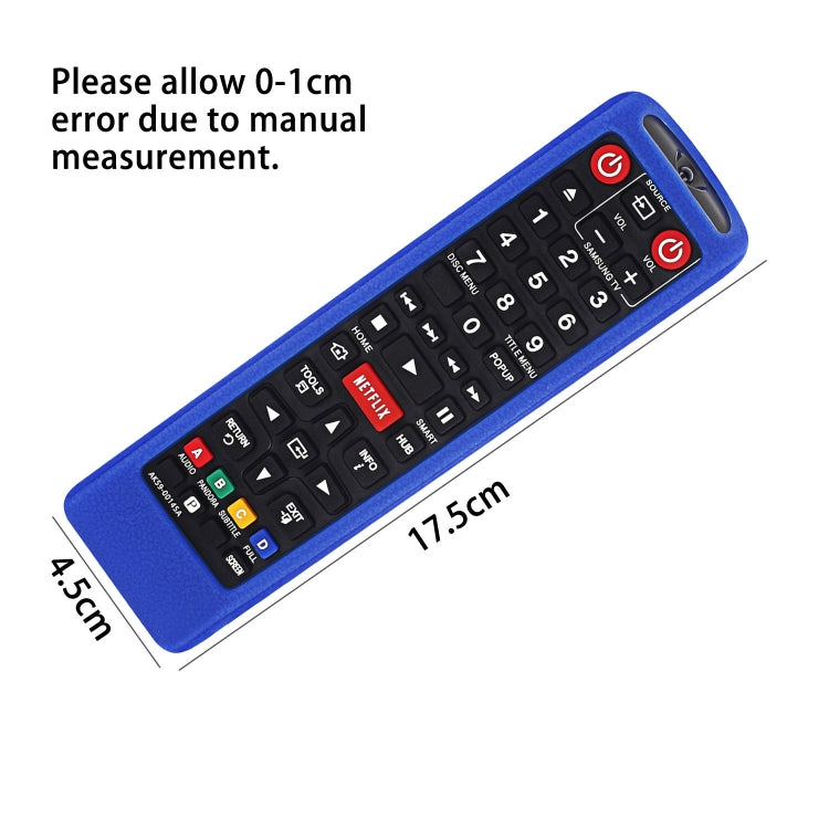 For Samsung BN59-01199F / AK59-00172A / BN59-01175C Remote Control Silicone Protective Cover(Blue) - Remote Control Covers by buy2fix | Online Shopping UK | buy2fix