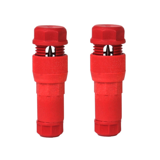 2pcs /Pack Stripping-free Thimble T-shaped Connector Downlight Wiring-free Connector(Red) - Booster Cable & Clip by buy2fix | Online Shopping UK | buy2fix